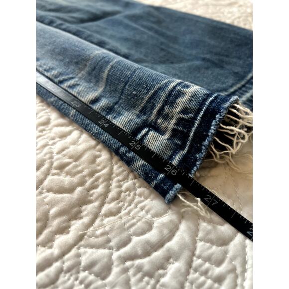 Amo "Babe" Jeans in Dive Bar Destroy wash Size 26 Women's Colorblock - Picture 10 of 10